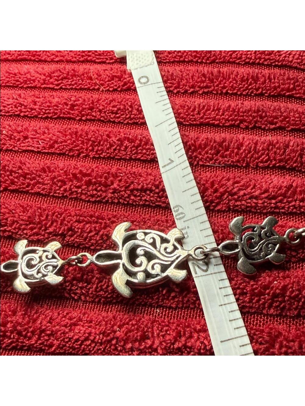 ATI 925 Sterling Silver Bali-Style Turtle Charm Bracelet – Adjustable - Picture 11 of 13